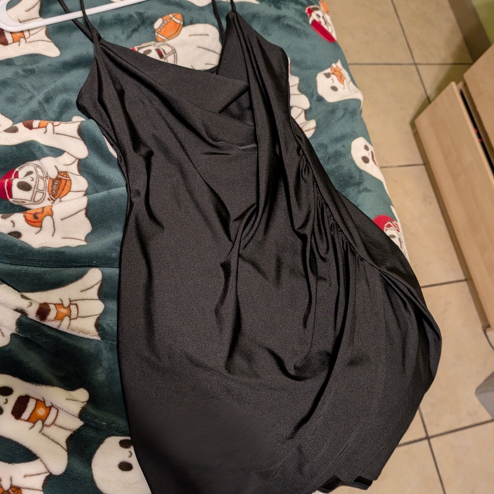 Elegant Black Slip Dress Windsor Brand